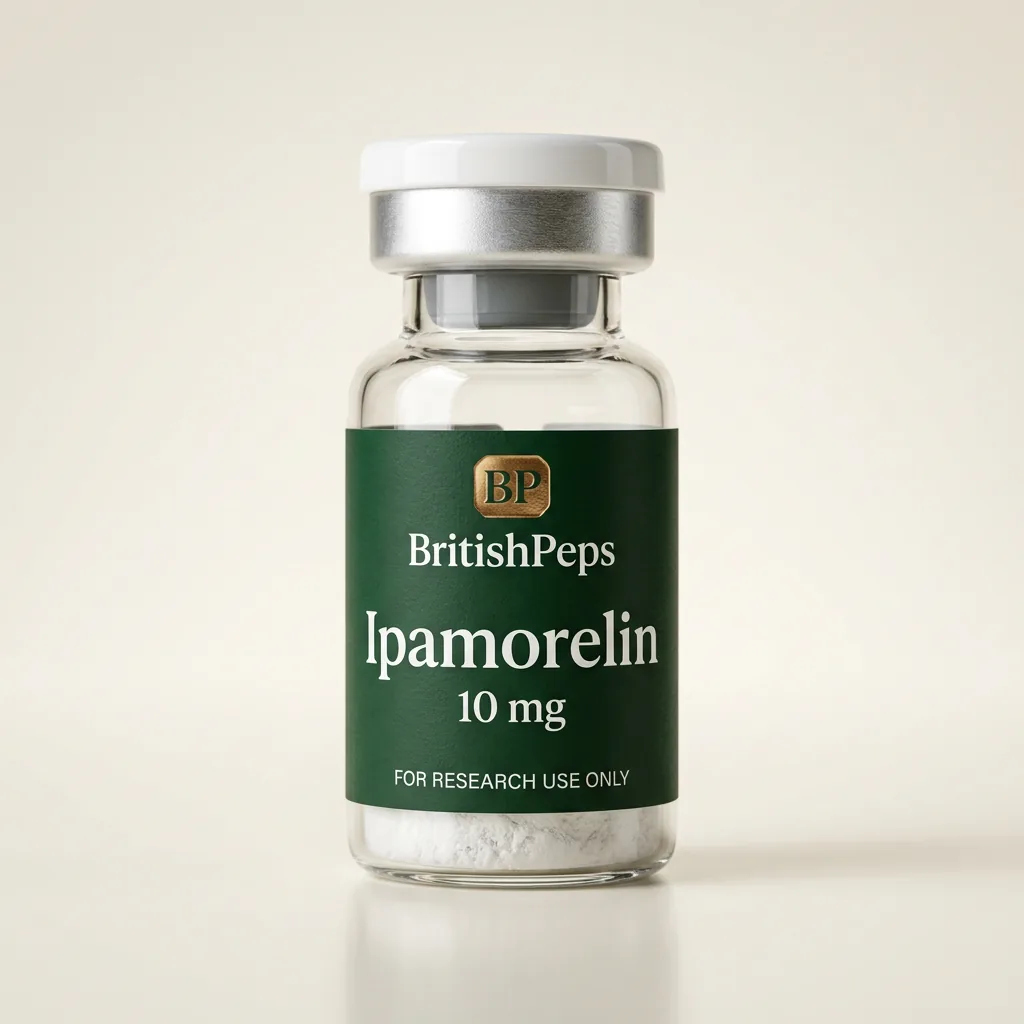 Ipamorelin 10mg výzkumný peptid – lahvička